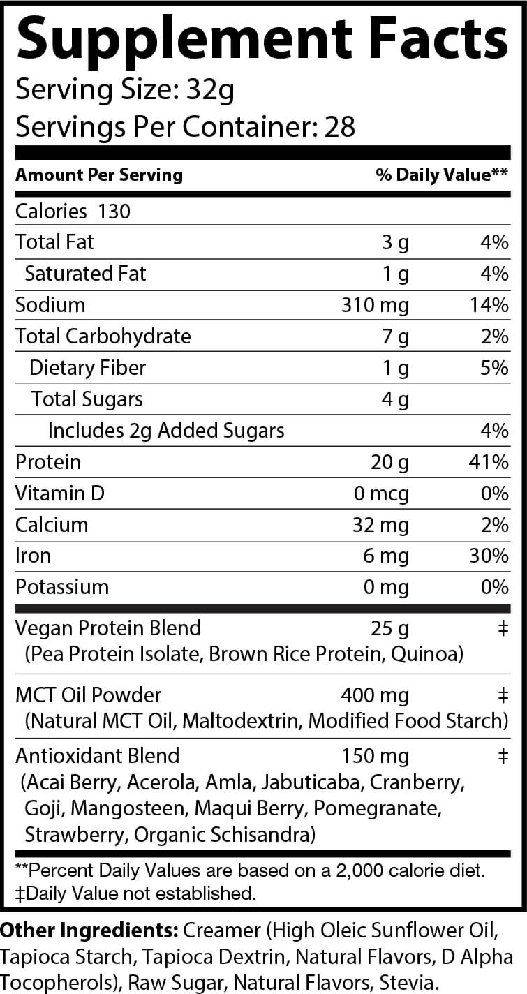 2lb Vegan Protein Vanilla – 28 servings